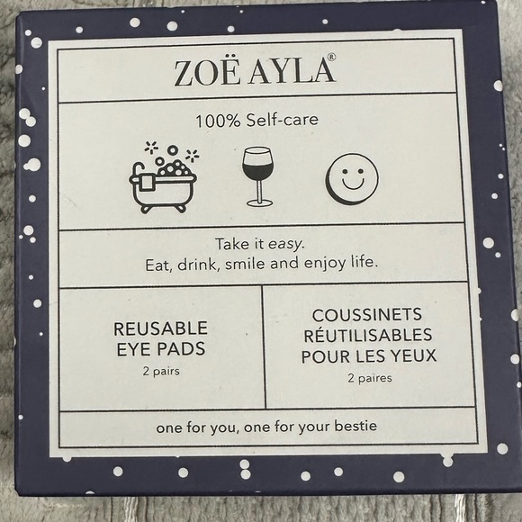 Zoë Aylas Reusable Eye Pads Skincare tool deep hydration perfect for eye make up - Picture 4 of 6